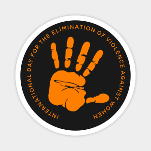 Orange Hand End the Violence Magnet